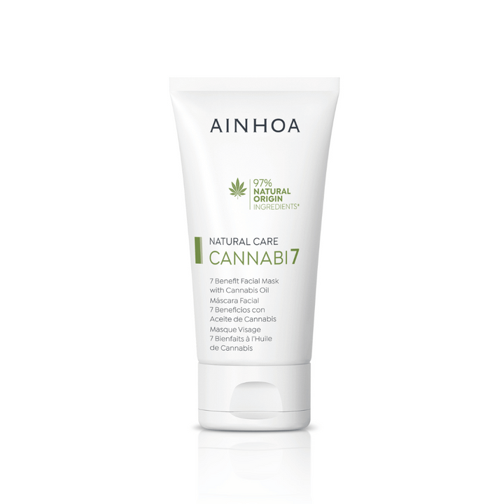 Billedet viser den veganske CANNABI7 7 BENEFIT FACIAL MASK WITH CANNABIS OIL til meget tør hud