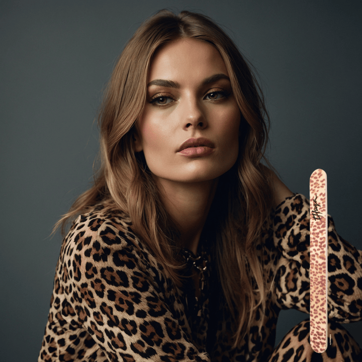 FANTASY NAIL FILE LEOPARD ANIMAL PRINT 180/240