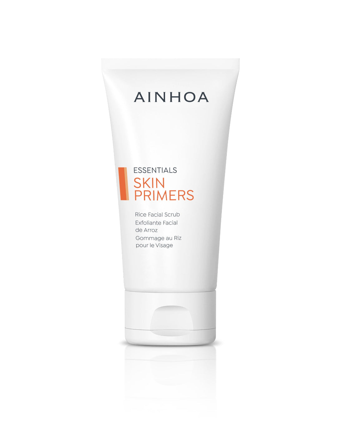 Ainhoa Skin Primers Rice Facial Scrub: Effektiv mekanisk peeling med rispulver og silica. Fjerner døde hudceller og forbedrer hudtekstur. Velegnet til normal, fedtet og kombineret hud.