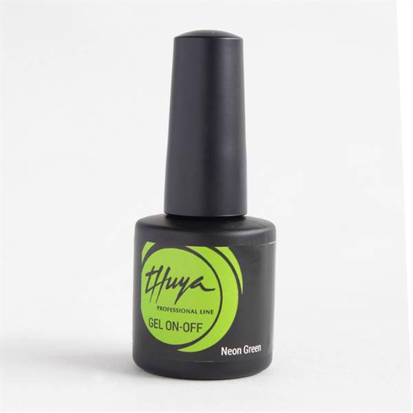 Permanent Nail Polish Gel On-Off Neon Green 7 ml