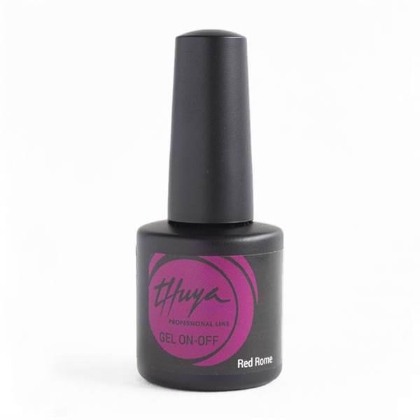 Permanent Nail Polish Gel On-Off Red Rome 7 ml