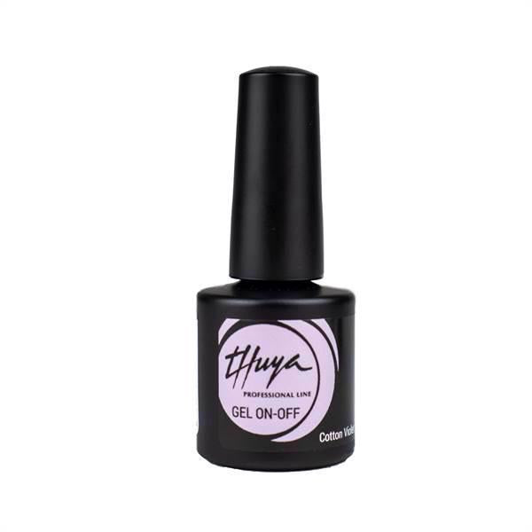 Permanent Nail Polish Gel On-Off Cotton Violet 7 ml.