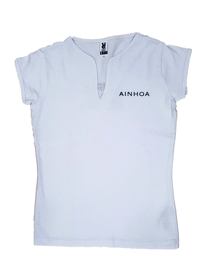 AINHOA TEARDROP NECK T-SHIRT