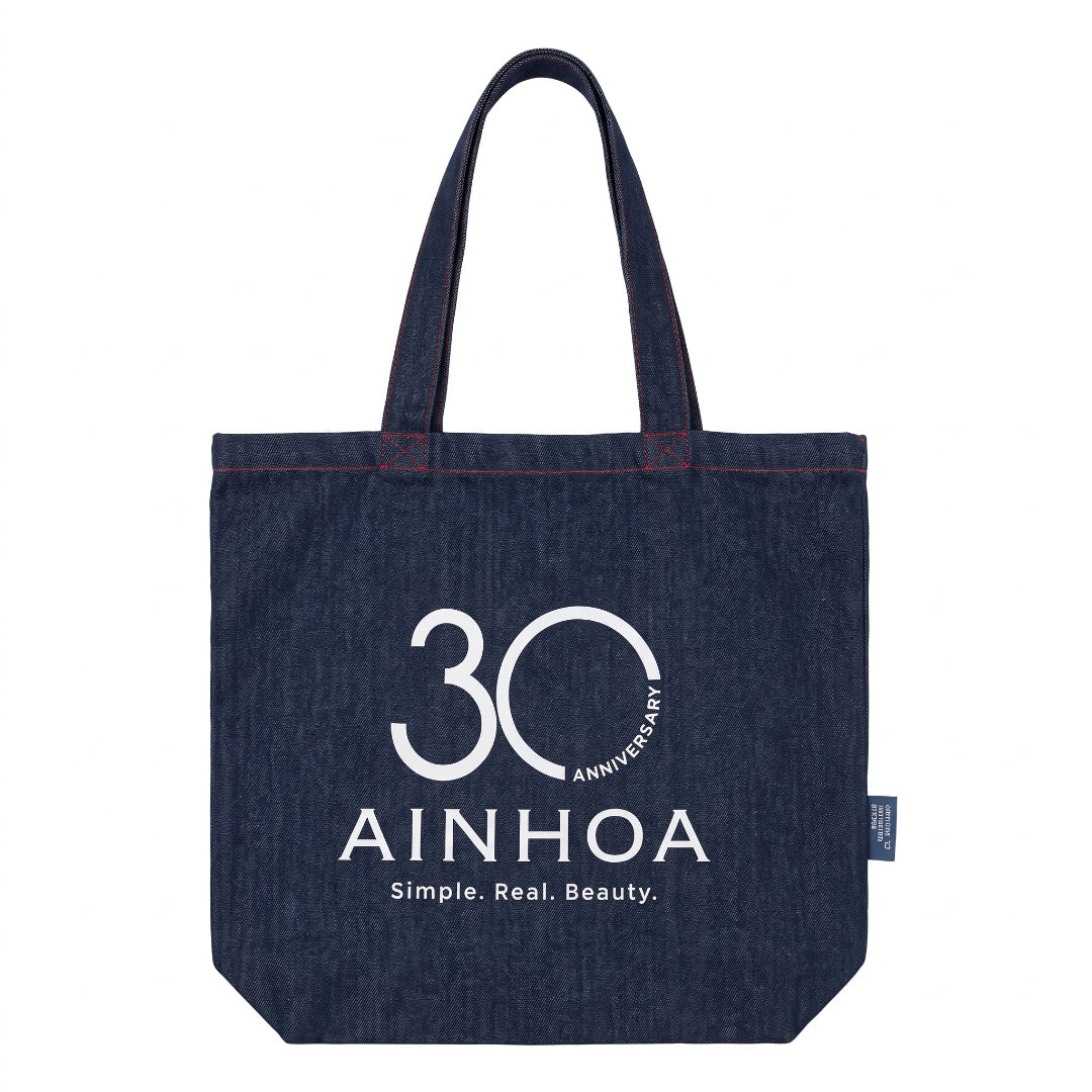 AINHOA 30TH ANNIVERSARY RECYCLED DENIM SHOPPING BAG