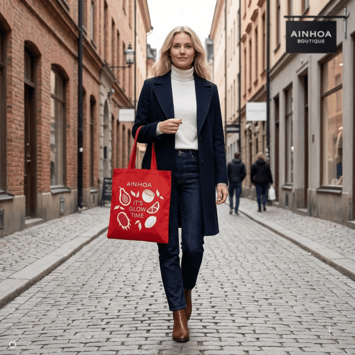 AINHOA MULTIVIT GLOW COTTON SHOPPING BAG