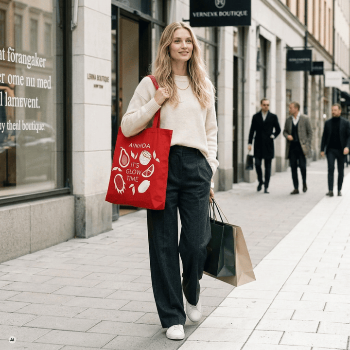 AINHOA MULTIVIT GLOW COTTON SHOPPING BAG