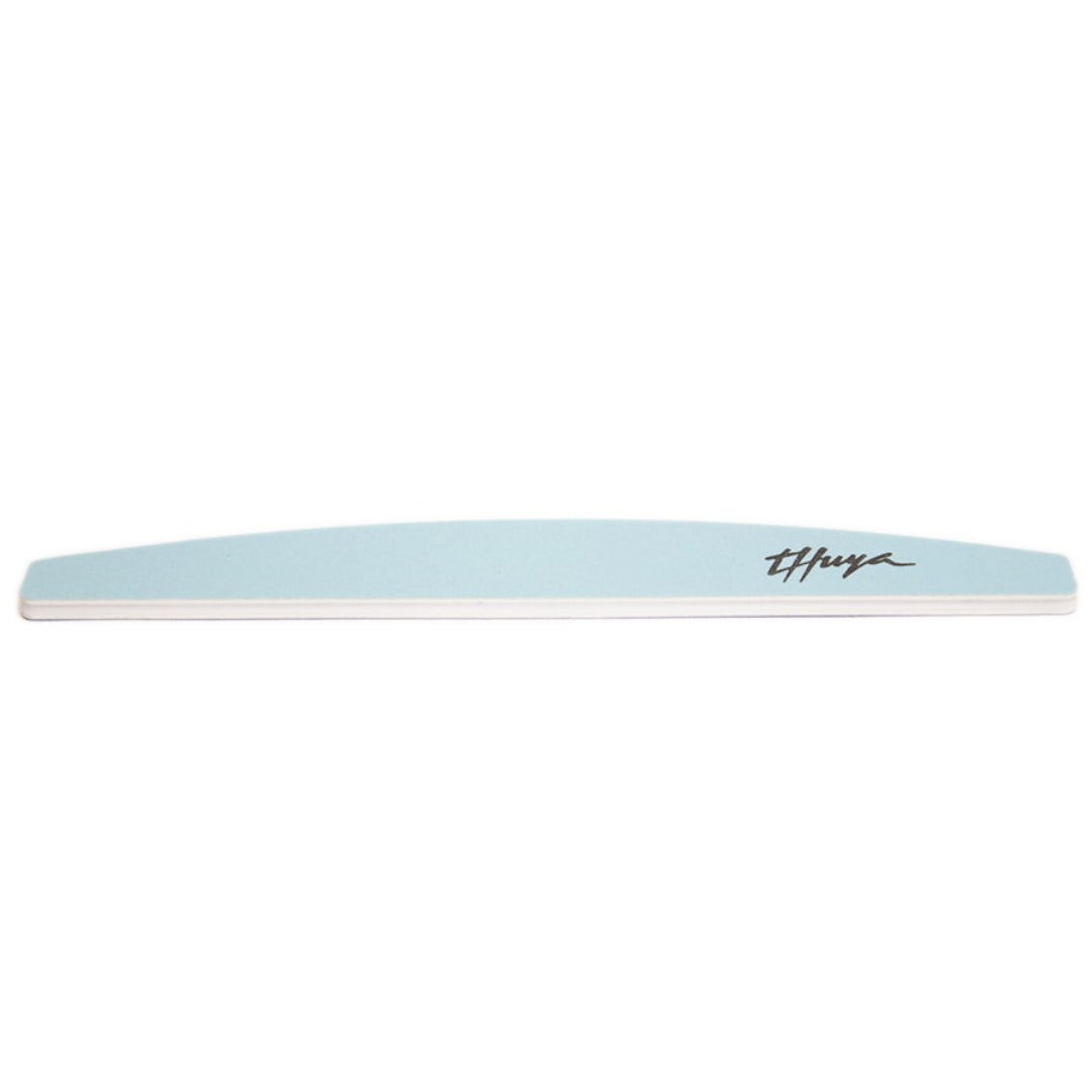 BLUE CUSHIONED NAIL FILE HALF MOON 120/240
