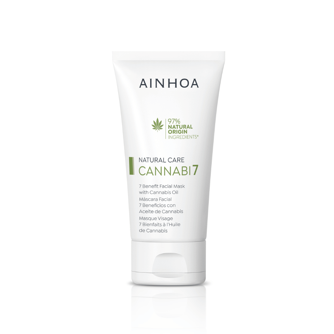 Billedet viser den veganske CANNABI7 7 BENEFIT FACIAL MASK WITH CANNABIS OIL til meget tør hud
