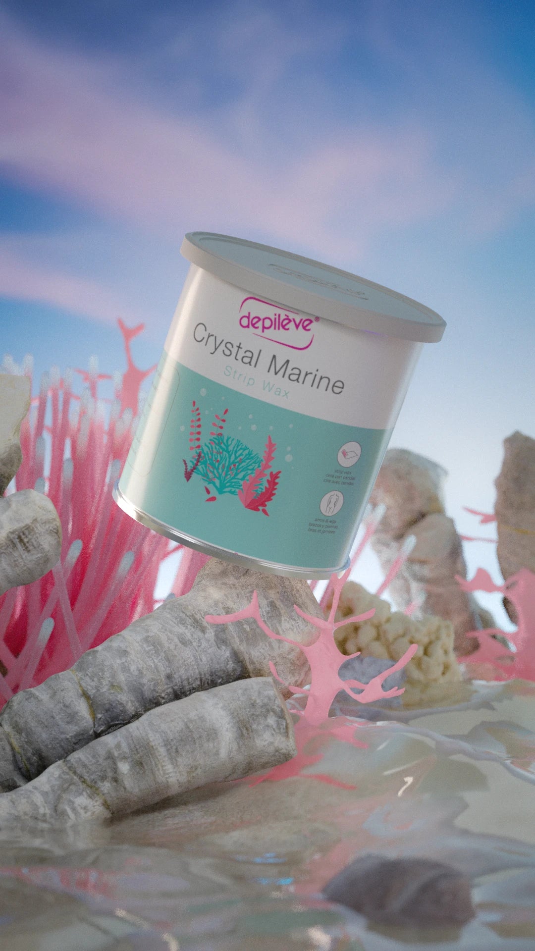 DEPILÈVE CRYSTAL MARINE STRIP WAX