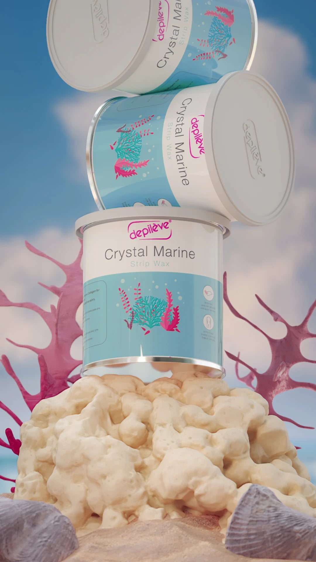 DEPILÈVE CRYSTAL MARINE STRIP WAX