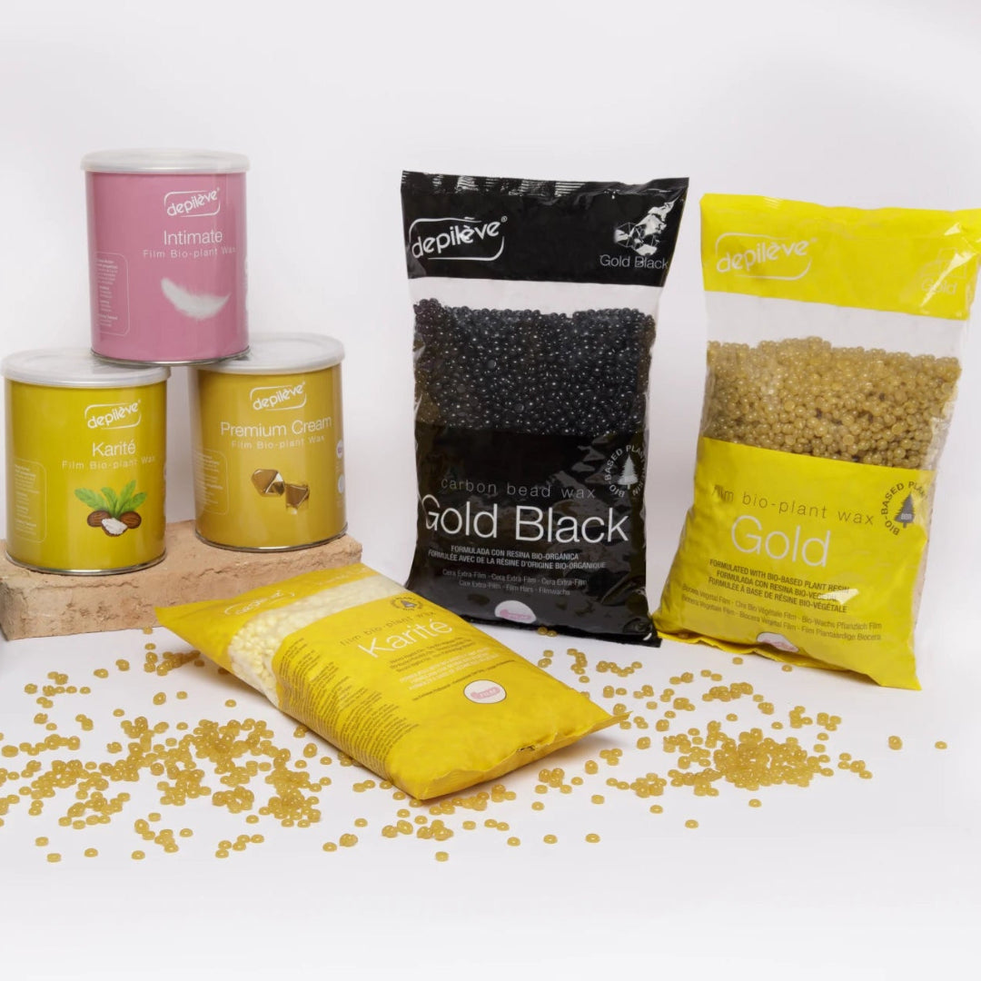 DEPILÈVE GOLD BLACK CARBON BEAD FILM WAX - VOKSPERLER