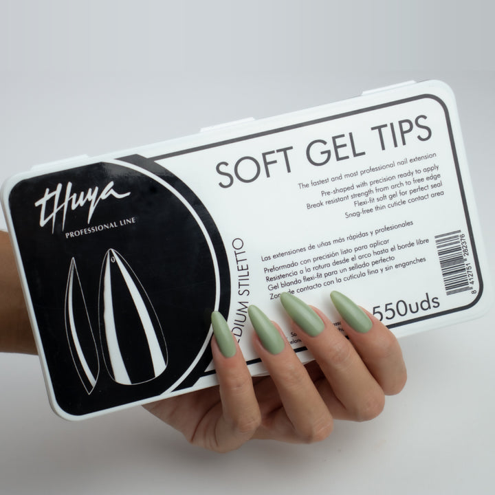 SOFT GEL TIPS MEDIUM STILETTO