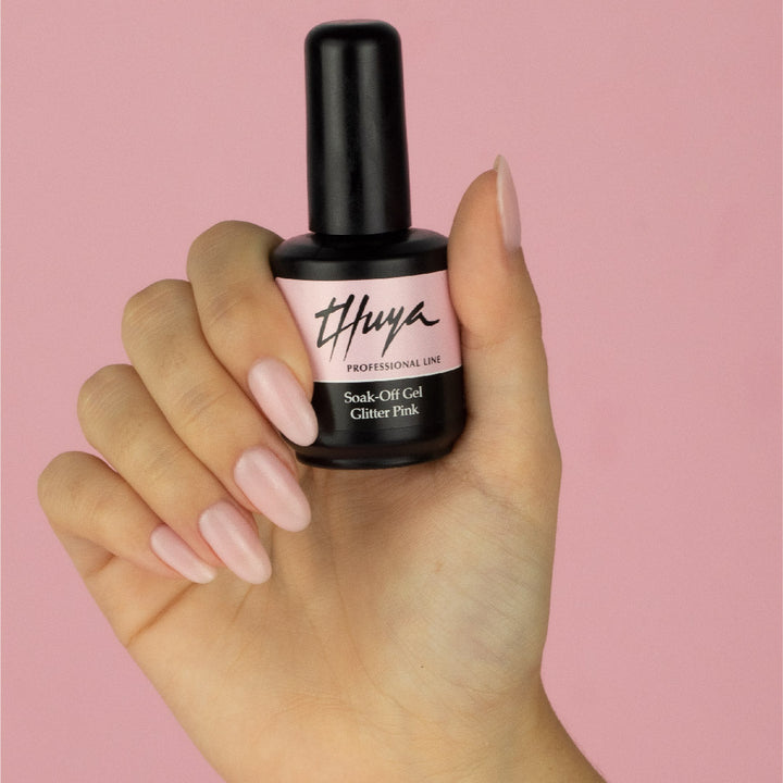 SOAK-OFF GELLAK GLITTER PINK