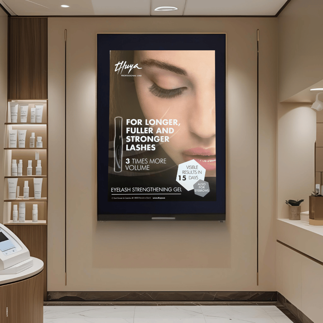 EYELASHES STRENGTHENING GEL POSTER