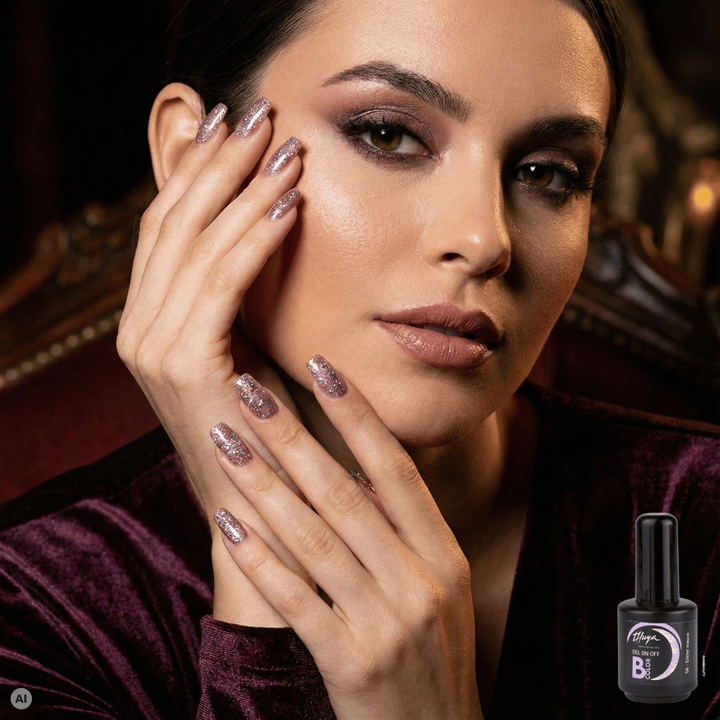 THUYA B-COLOR GELLAK - GLITTER MAUVE NR. 56