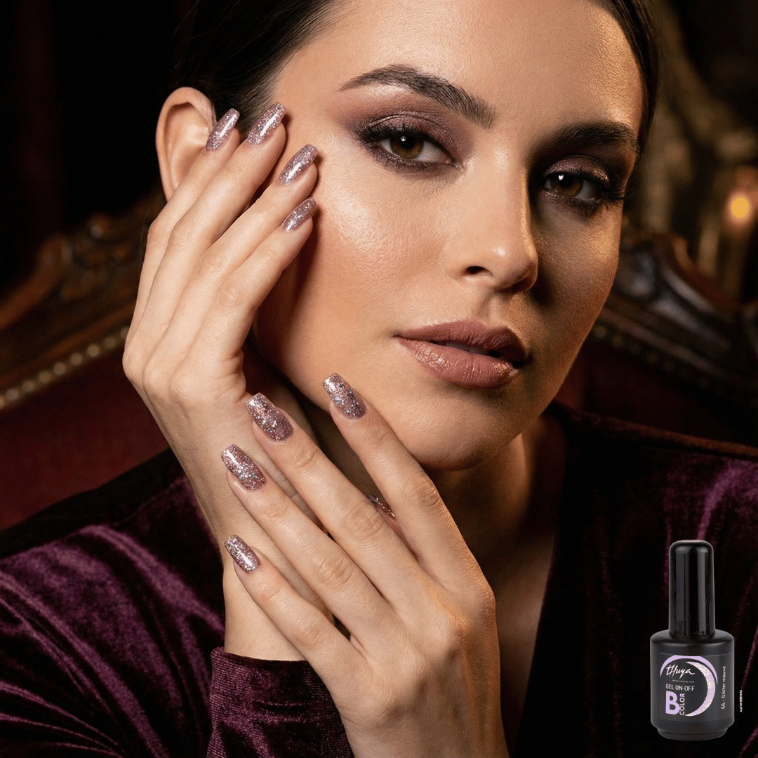 THUYA B-COLOR GELLAK - GLITTER MAUVE NR. 56