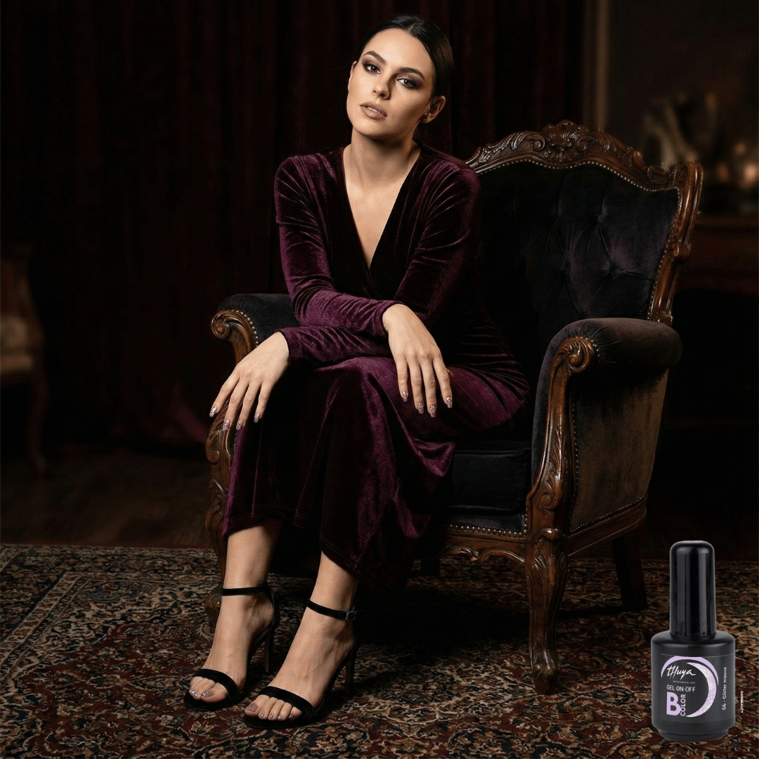 THUYA B-COLOR GELLAK - GLITTER MAUVE NR. 56