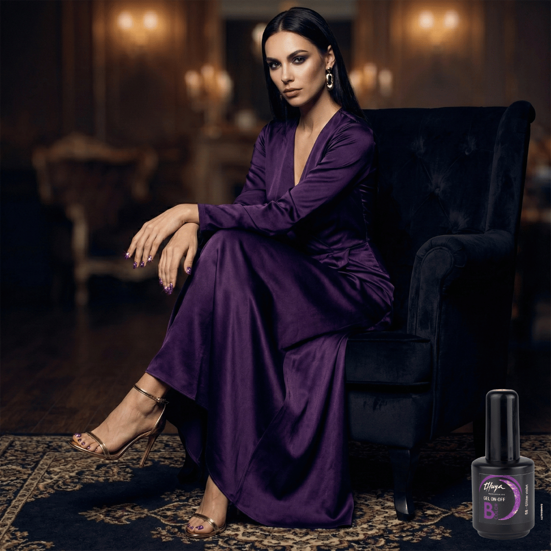 THUYA B-COLOR GELLAK - GLITTER VIOLET NR. 58