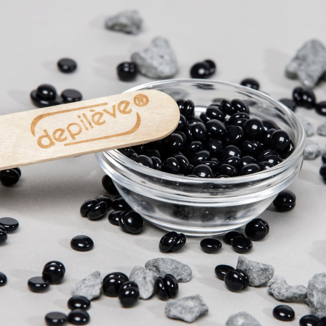 DEPILÈVE GOLD BLACK CARBON BEAD FILM WAX - VOKSPERLER
