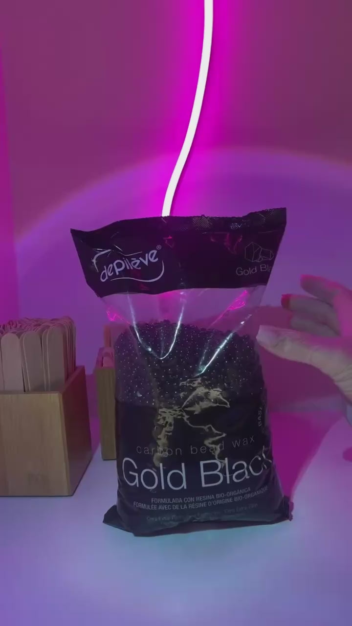 DEPILÈVE GOLD BLACK CARBON BEAD FILM WAX - VOKSPERLER