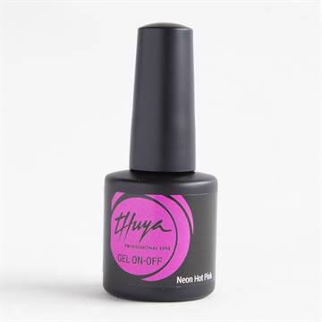 Permanent Nail Polish Gel On-Off Neon Hot Pink 7 ml